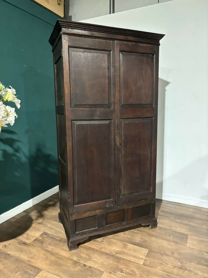 Early Oak Two Door Hall Wardrobe88