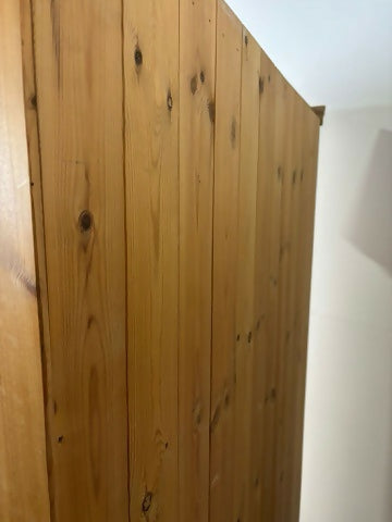 Modern Pine Double Wardrobe