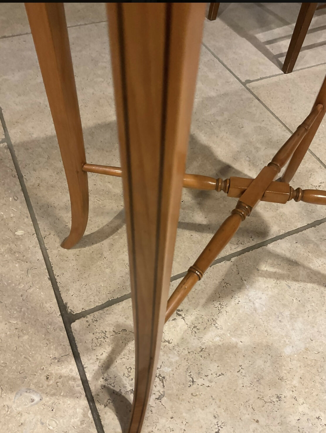 A stunning Pair of Inlaid Satinwood Georgian work tables