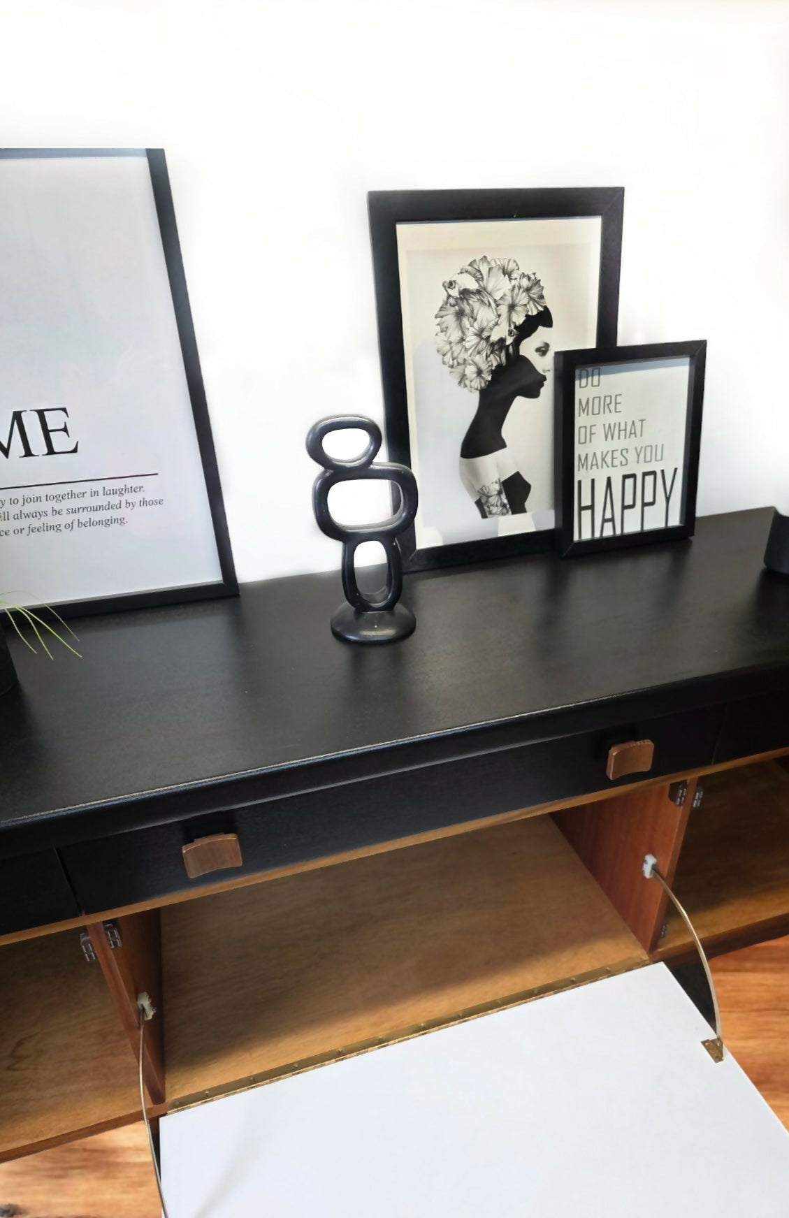 Black Nathan sideboard, cocktail cabinet-MADE TO ORDER