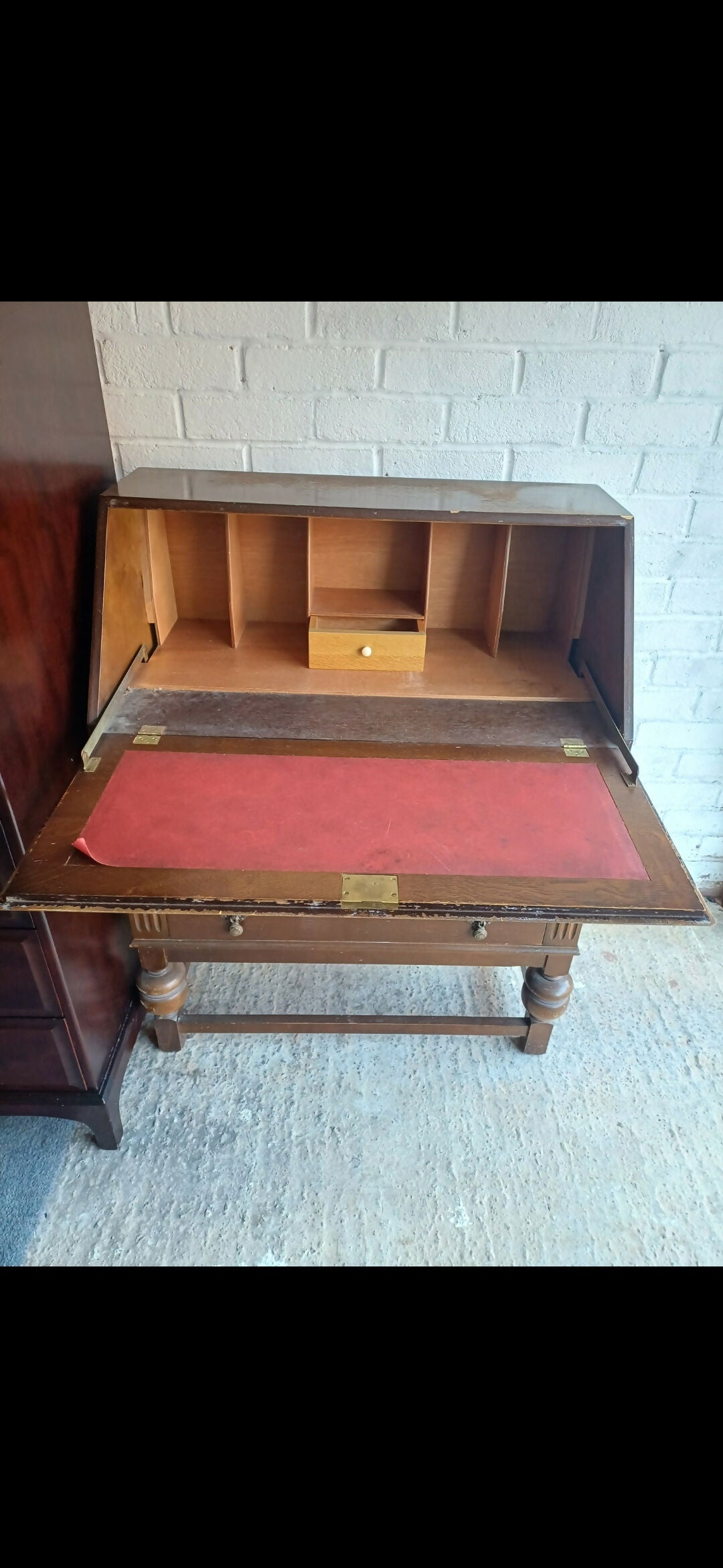 Vintage Bureau painted Yellow (commission for CAROLINE)