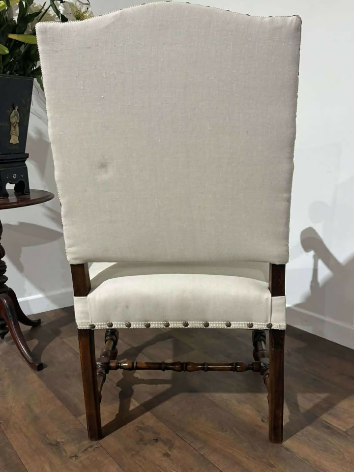 Late 19th Century Carolean Style Throne Chair