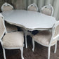 HAND PAINTED ITALIAN STYLE DINING TABLE & 6 CHAIRS