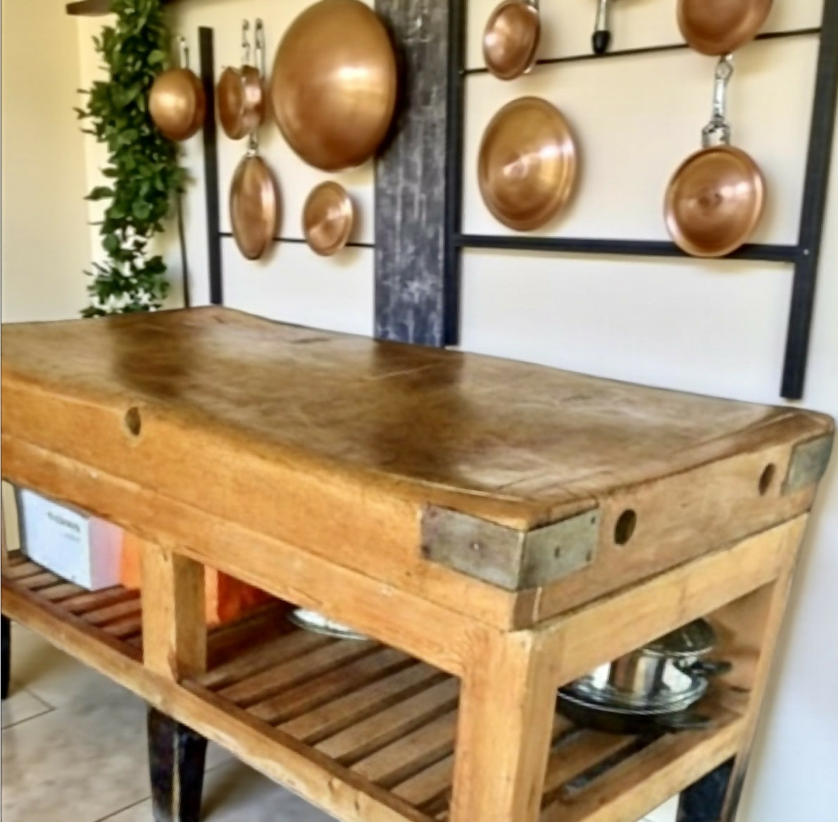 Original a large Butcher Block Utility Unit