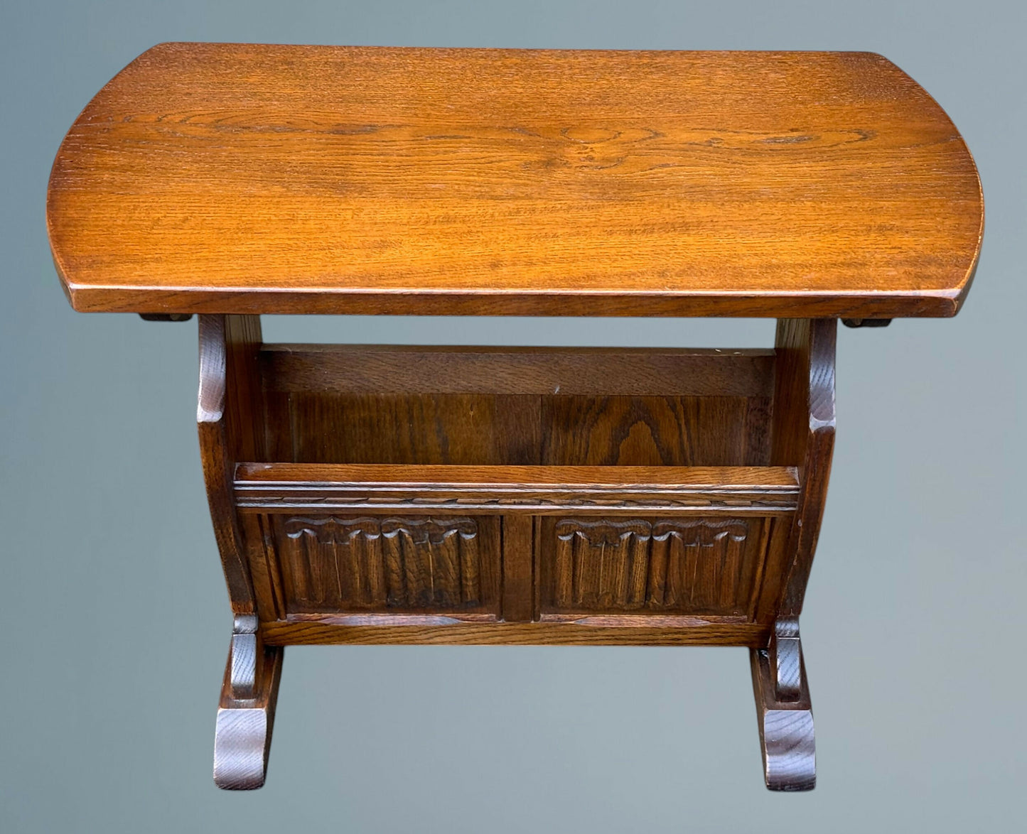 Wood Bros Old Charm Oak Magazine Rack / Table