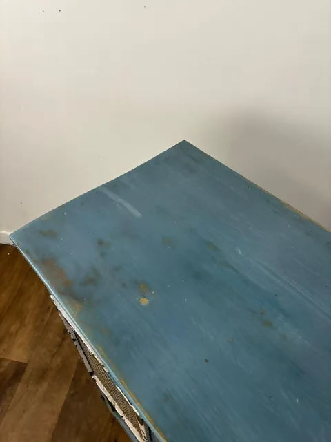 Reclaimed Indian Blue Distressed Cupboard
