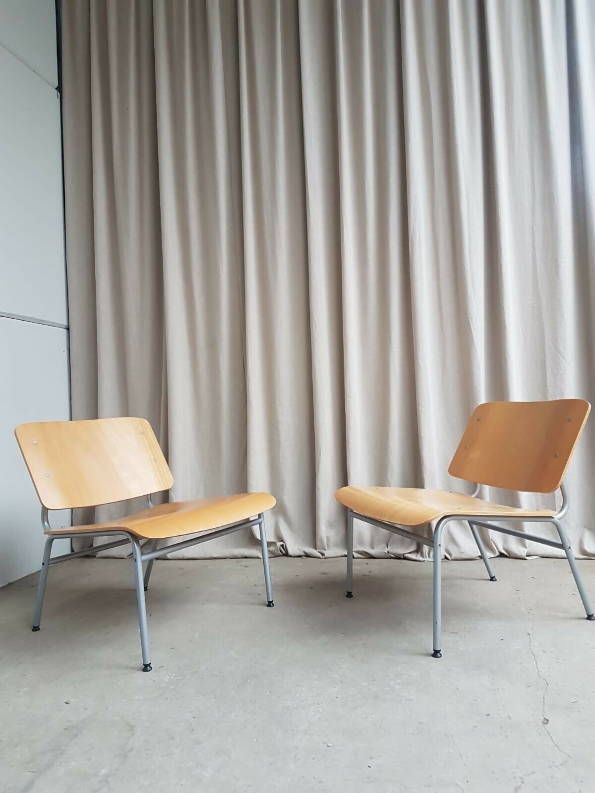 Vintage Late Mid Century Pair Of IKEA Lounge Chairs Scandi By Jonas Karlsson R432