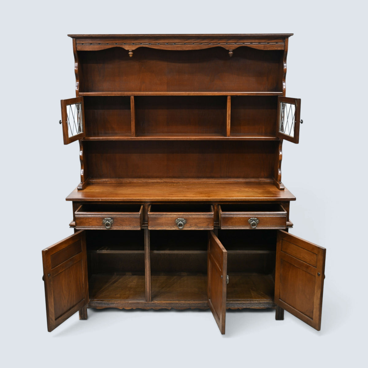 Old Charm Welsh Dresser Sideboard Dresser Top Light Oak Finish FREE UK Delivery*
