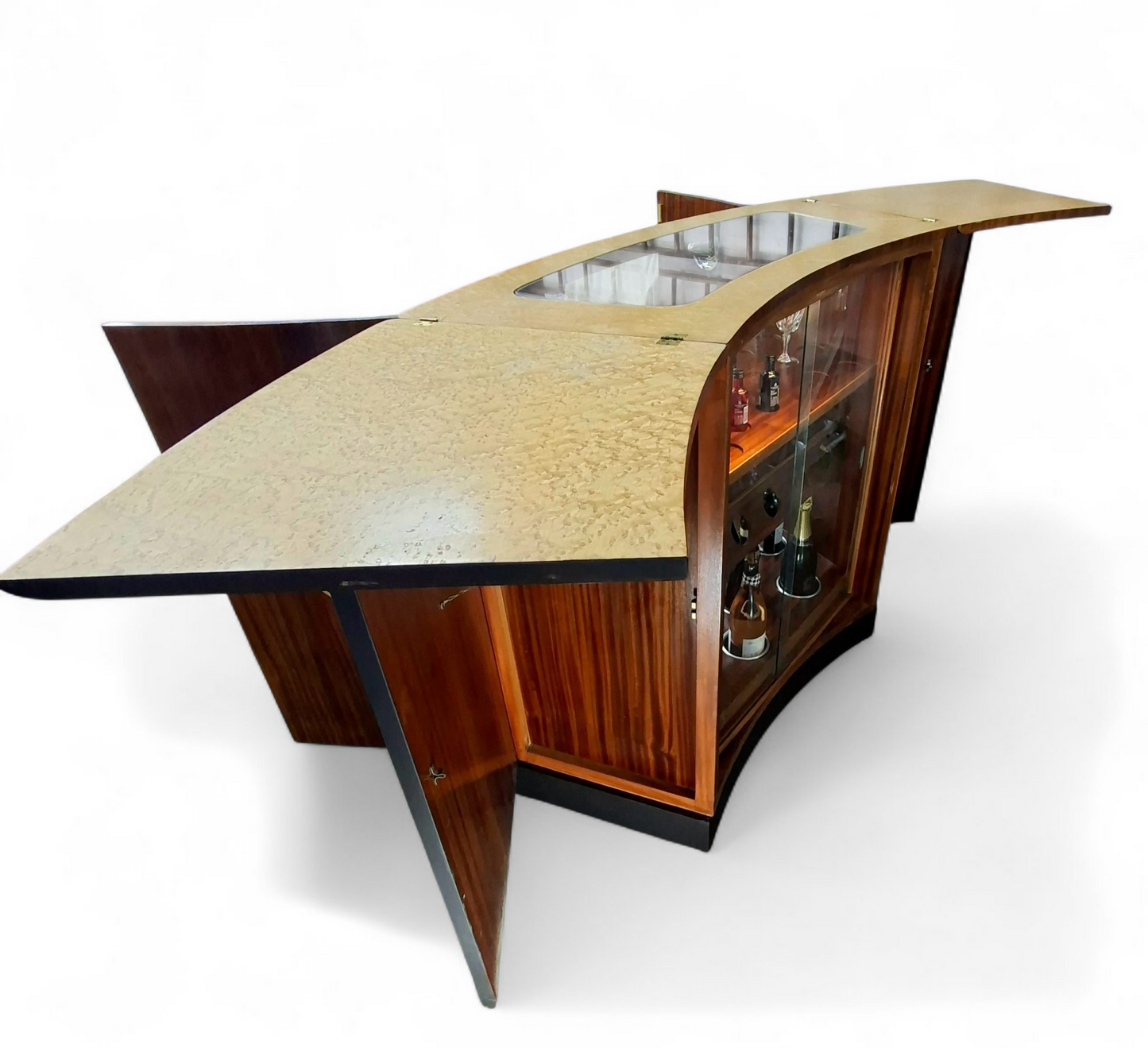 Mid Century "Turnidge of London" Cocktail Bar