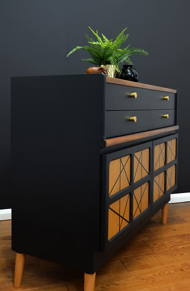 Mid Century Nathan Sideboard, Vintage Teak Drinks cabinet, Retro Media Unit