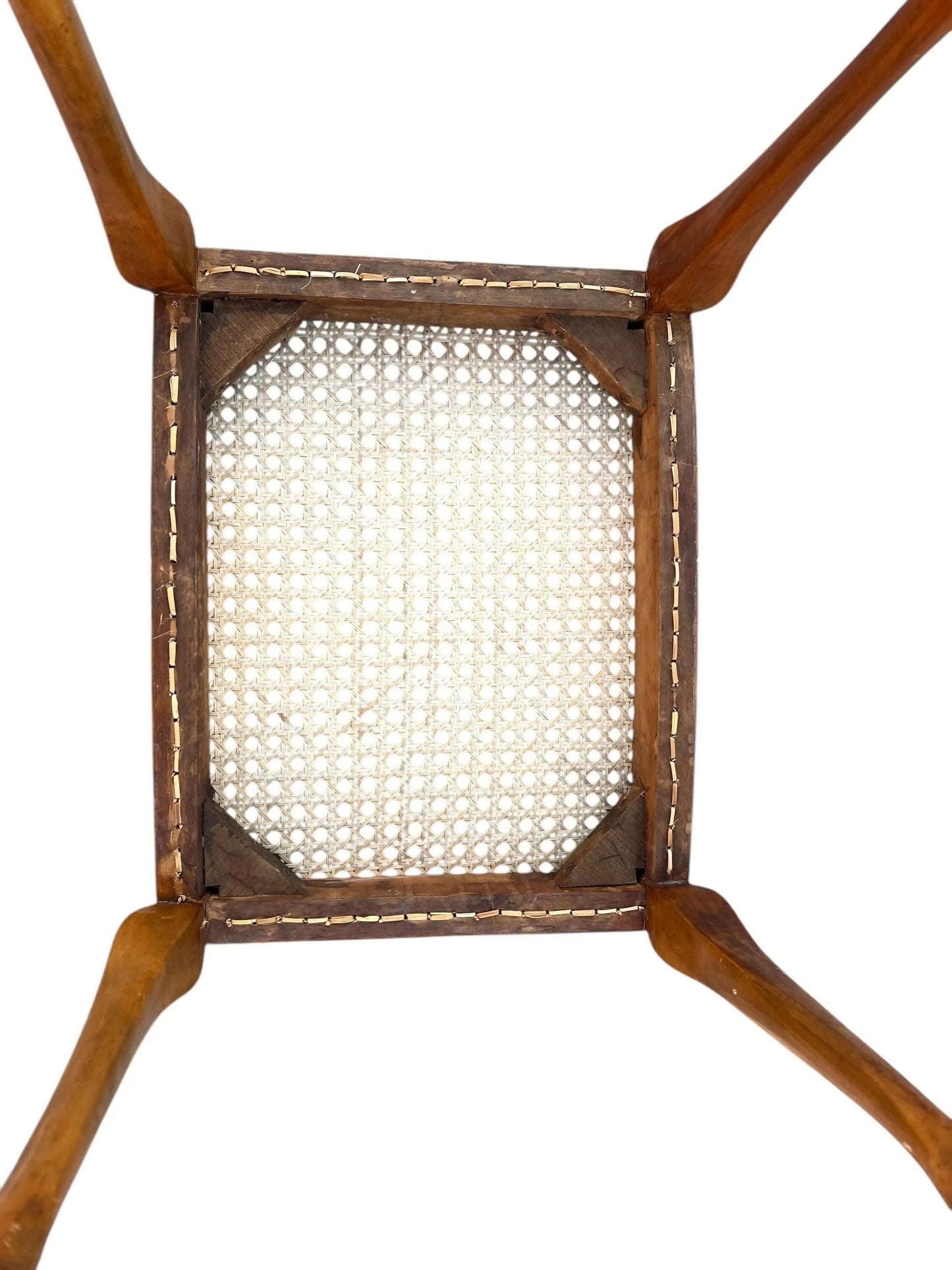 Queen Anne style Rattan foot stool