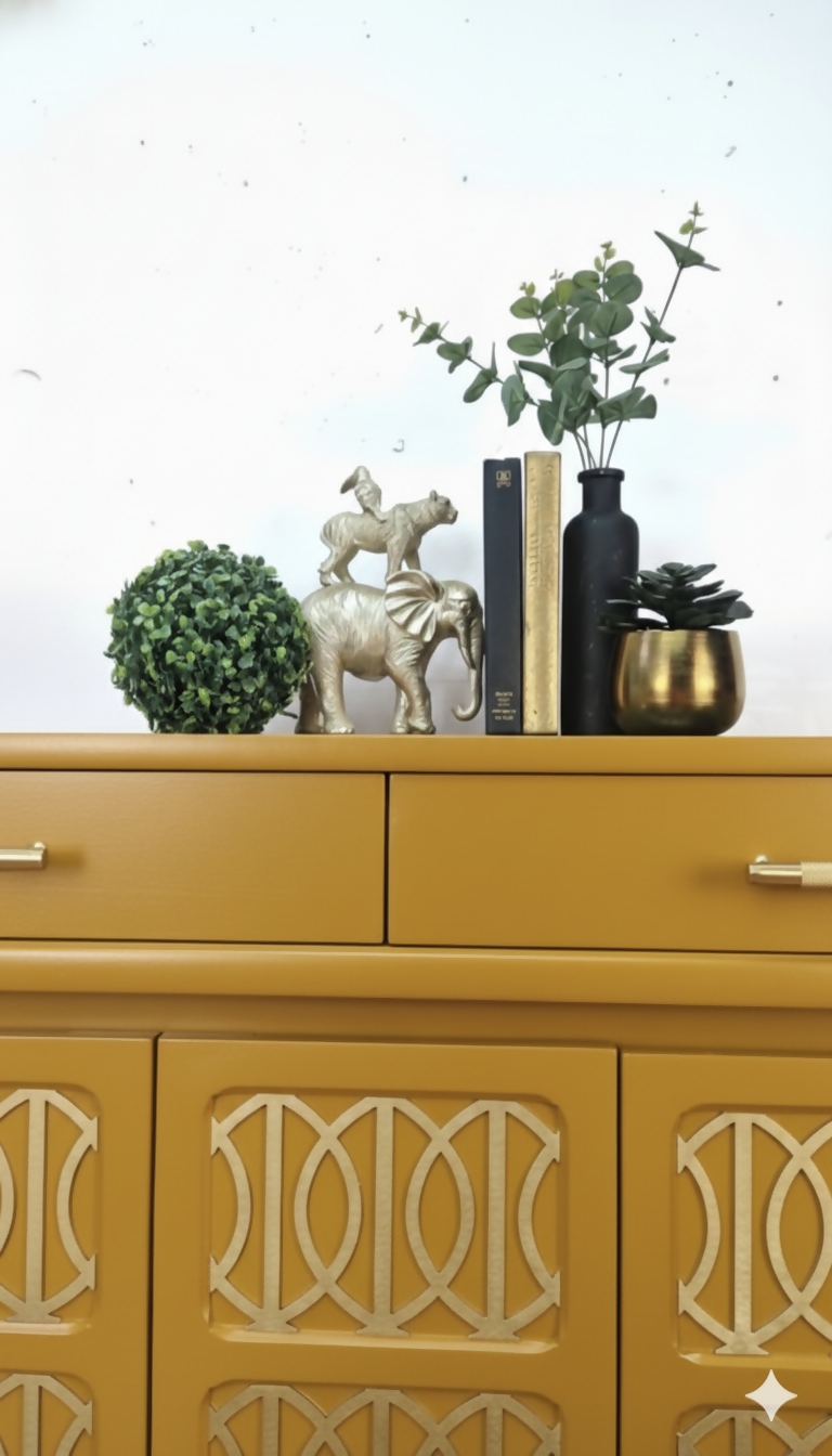 MADE TO ORDER- Midcentury Nathan Teak mustard sideboard