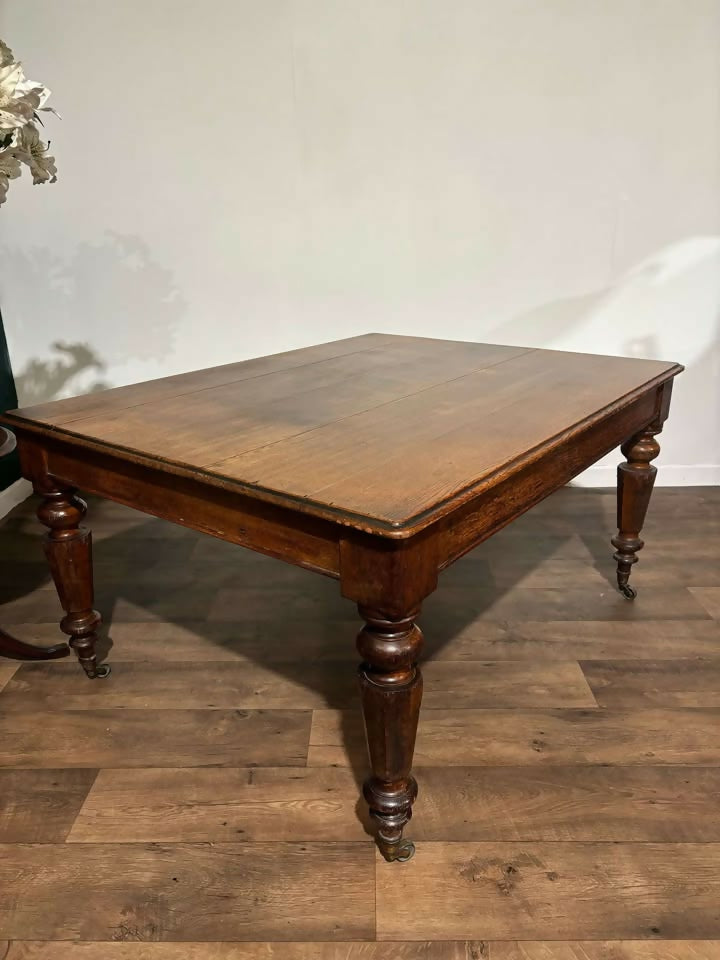 Victorian Oak Library Tablebkj