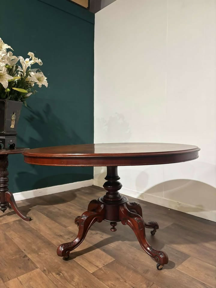 Victorian Mahogany Oval Breakfast Tablev