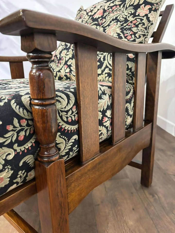 Vintage Oak Reclining Armchair