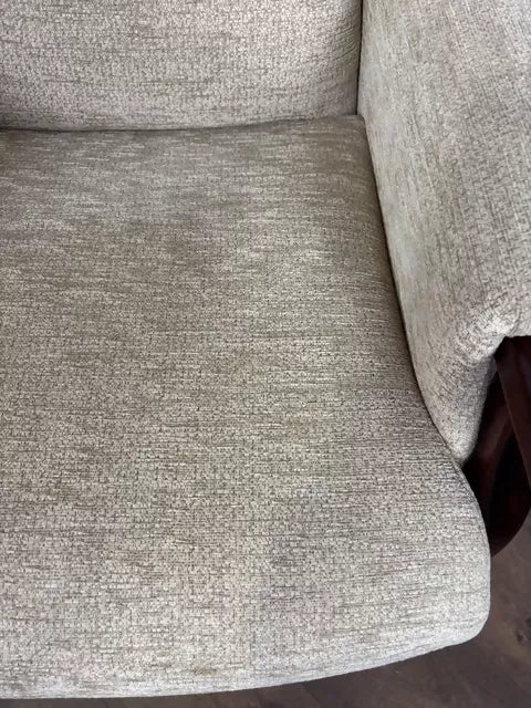 Vintage High Back Upholstered Armchair