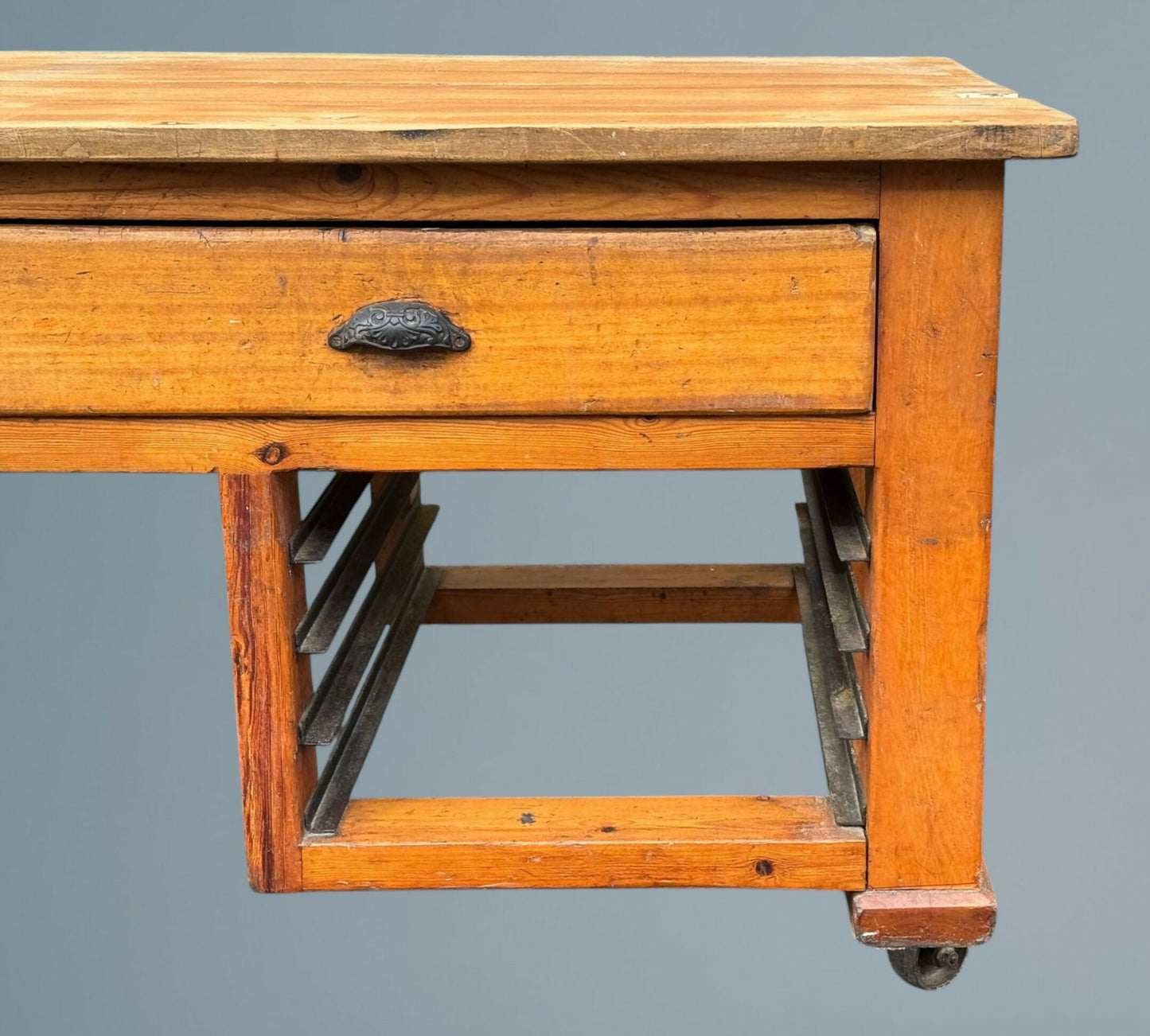 Antique / Vintage English Pine Bakers Work Table
