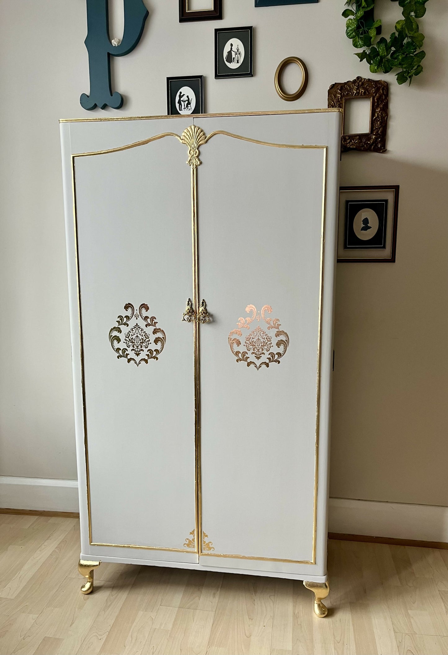 Vintage Wardrobe Armoire Restored, Upcycled