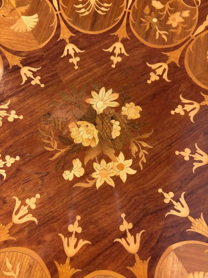 Marquetry Inlaid Sewing Tablex