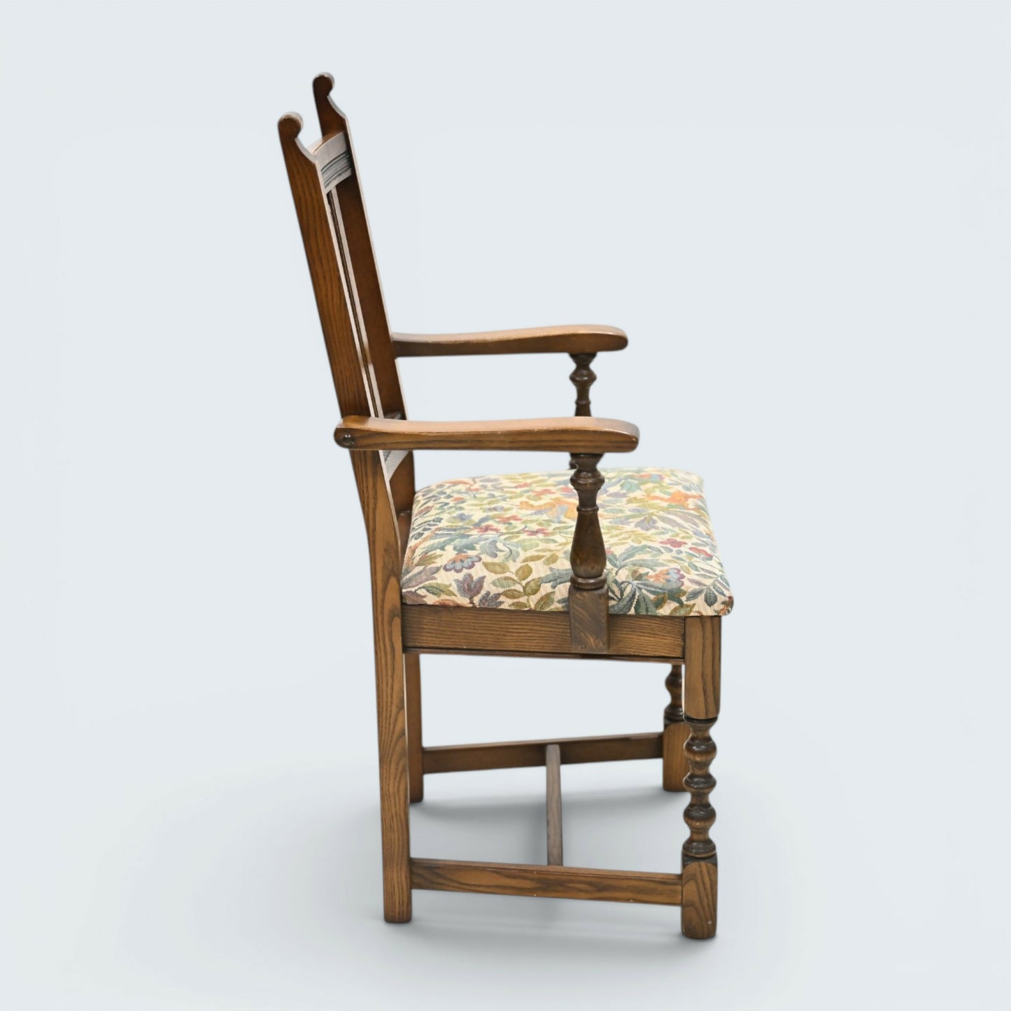 8 Old Charm Dining Chairs Warwick Pegasus Upholstery Light Oak FREE UK Delivery*