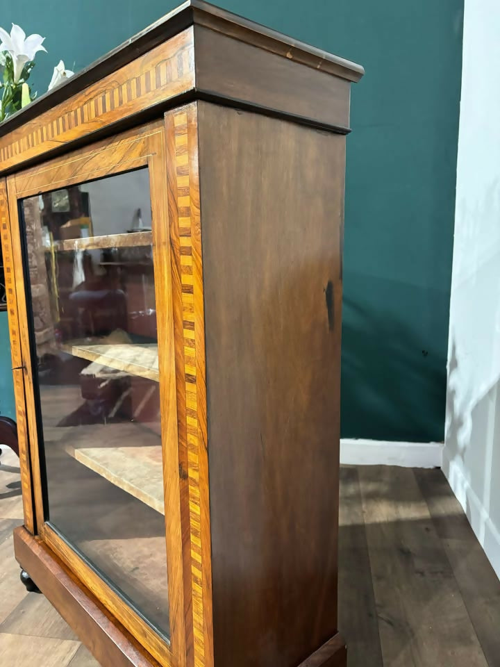 Victorian Inlaid Mahogany and walnut Side Cabinet5