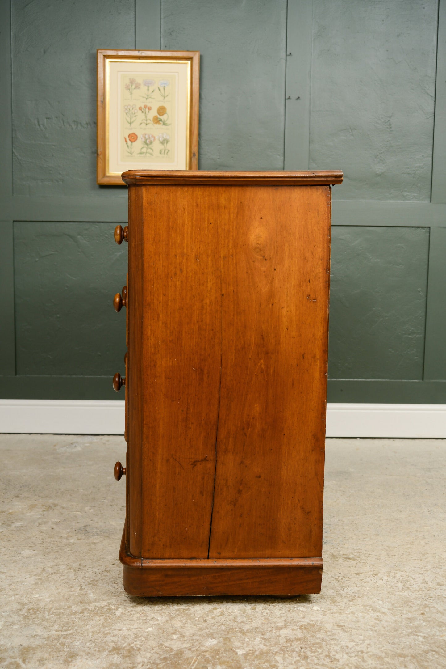 Large Victorian Mahogany Chest of Drawers - 2 Over 3