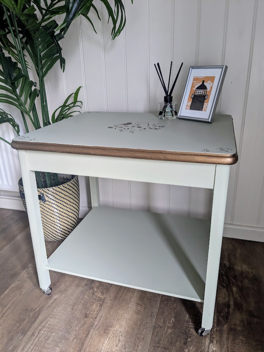stencilled accent table R28051 8