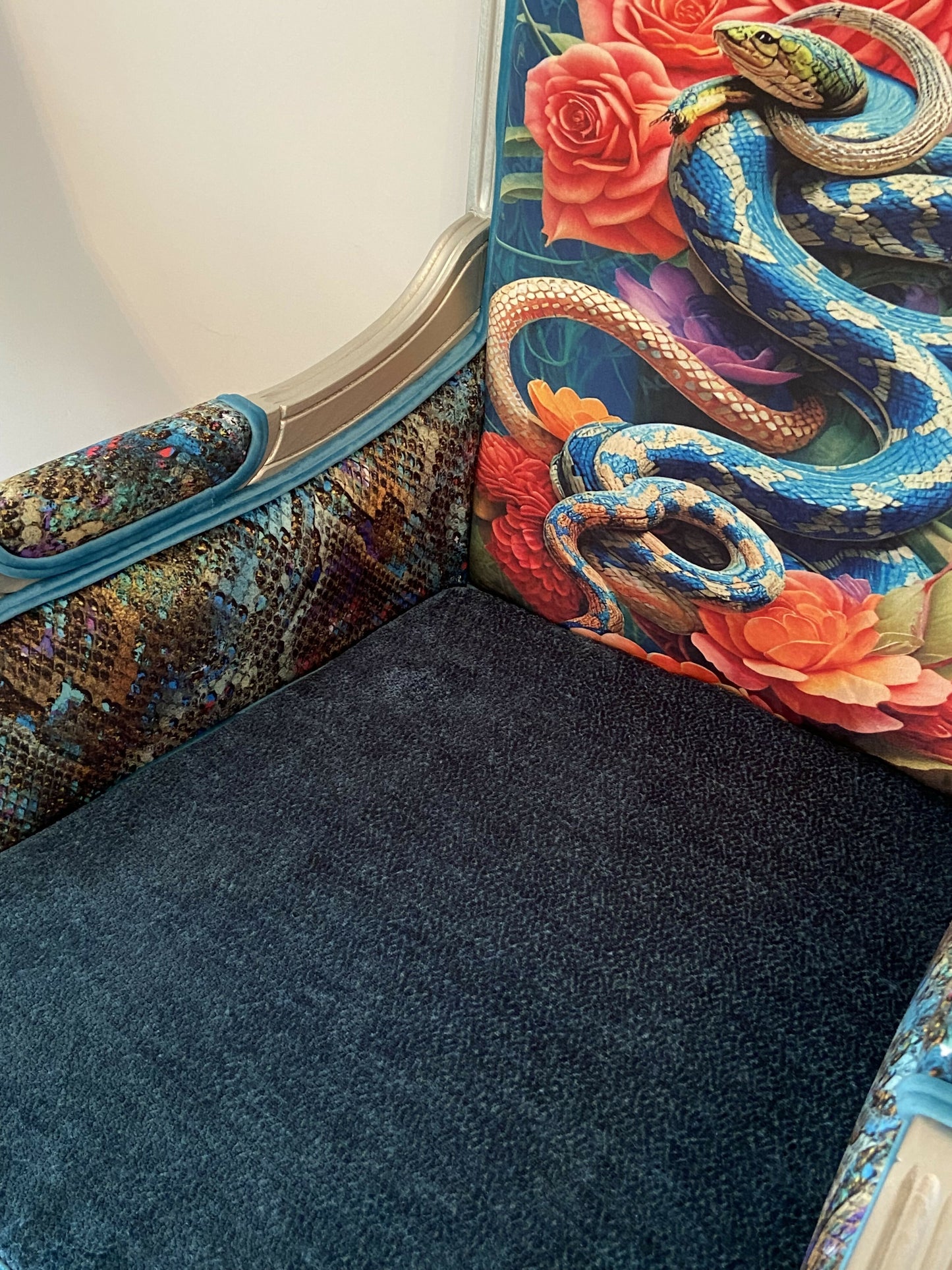 Pair Art Deco Style Armchairs