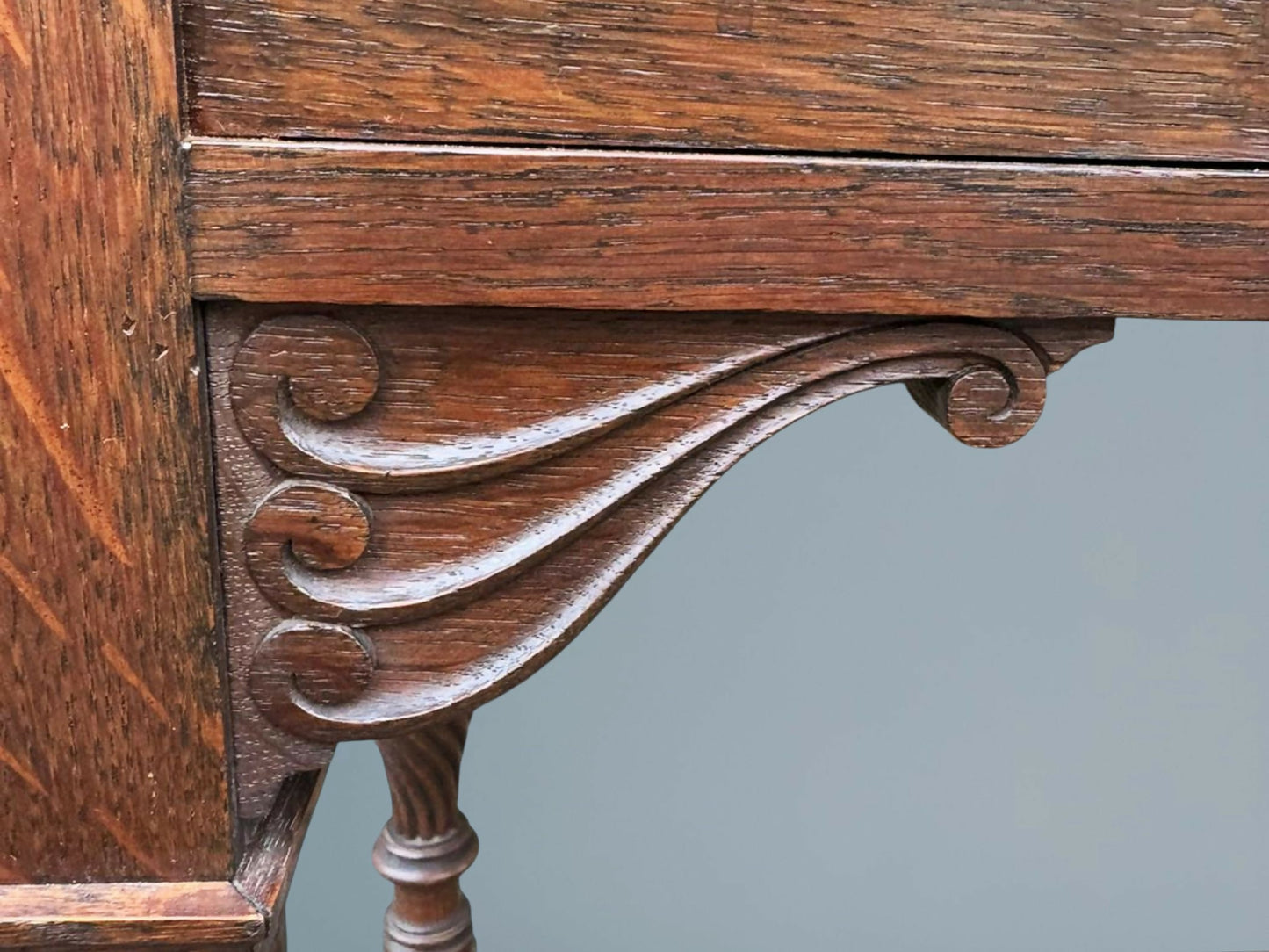 Edwardian Oak Side Table / Hall Table
