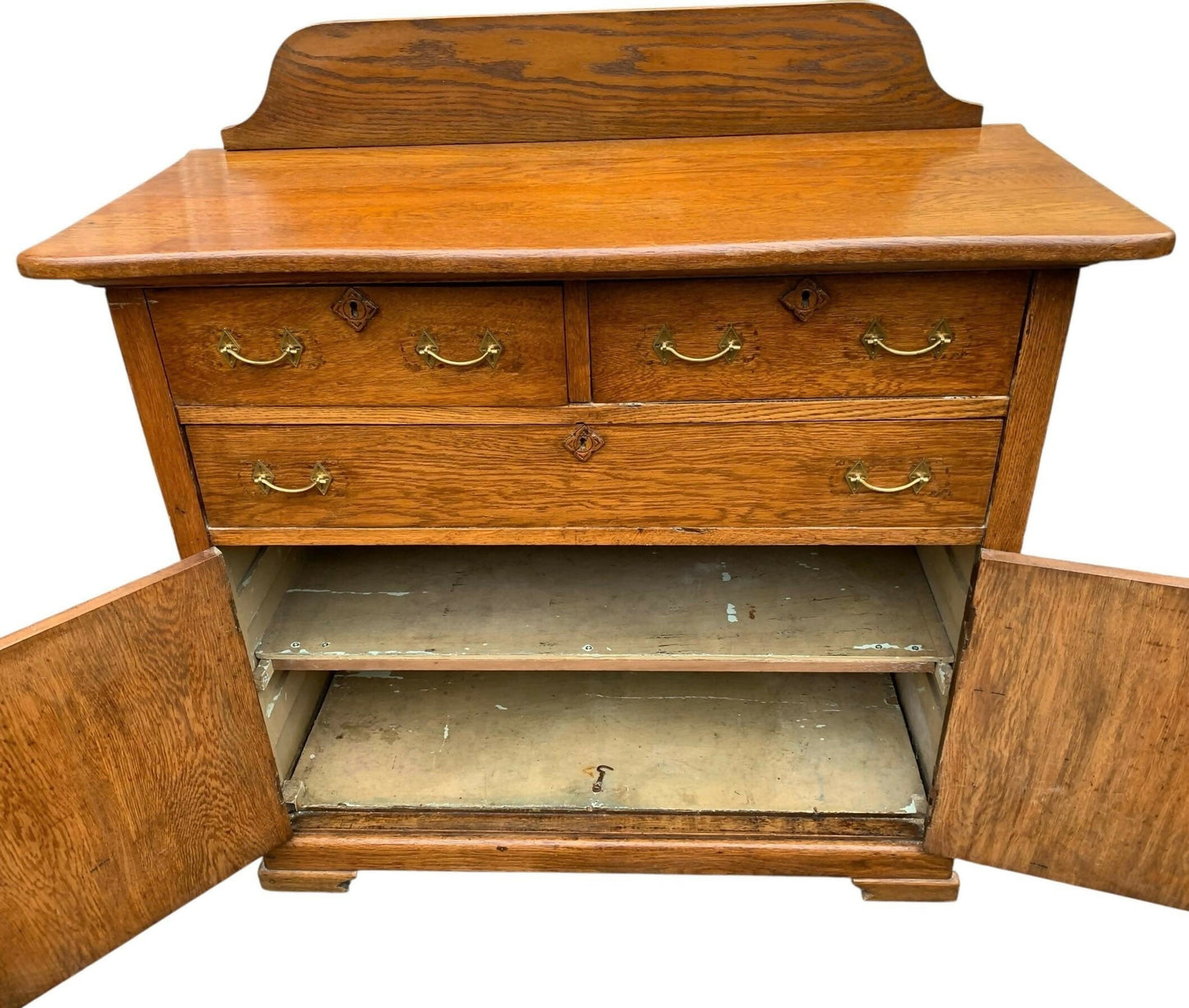 Vintage 1940’s Oak sideboard cupboard by JD Disney London