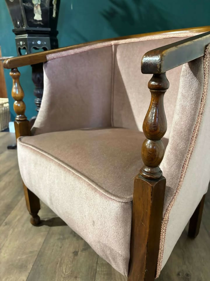 Vintage Oak Tub Arm Chair5