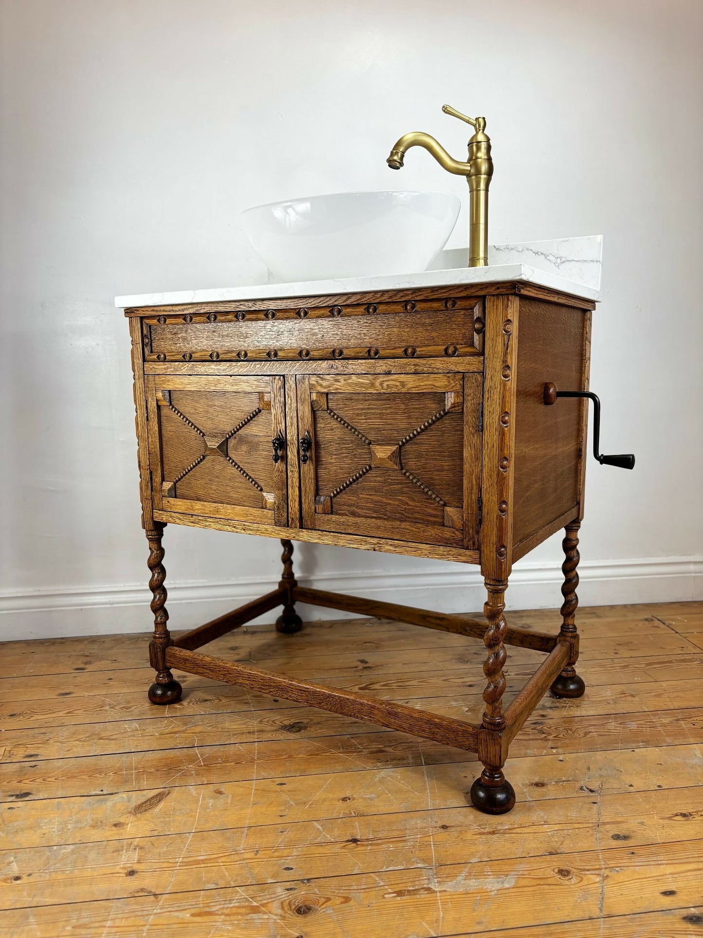 Vintage Vanity Unit Made to Order Vanity Unit Custom Made Bathroom Furniture Antique Traditional Bathroom Washstand Basin Unit