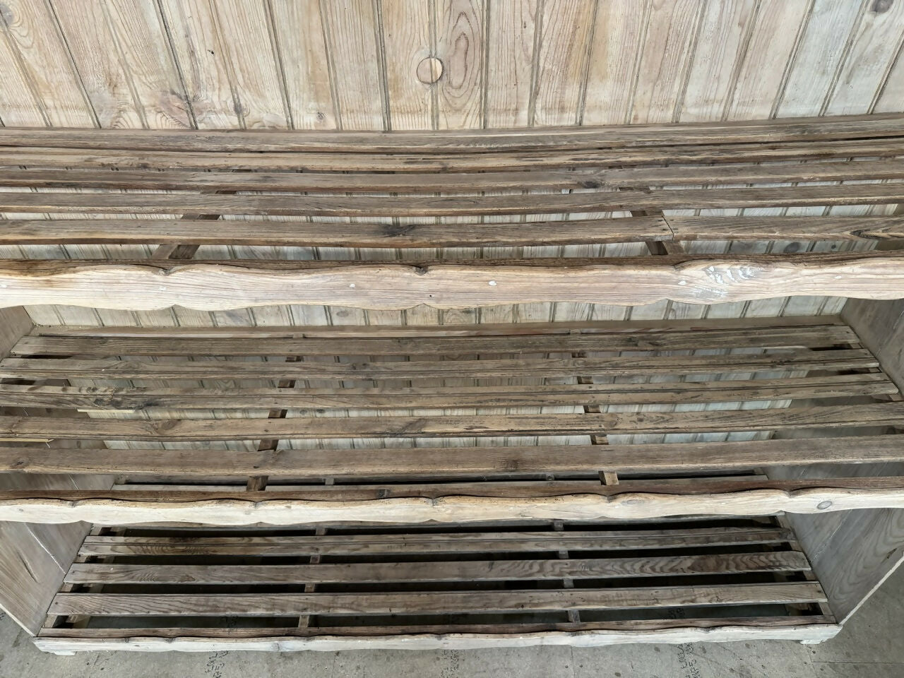 French 19th Century Pine Bakers Rack
