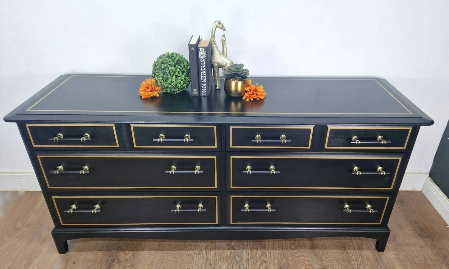 Stag captains chest,chest of drawers, navy furniture, navy sideboard ,bedroom furniture, modern, sideboard