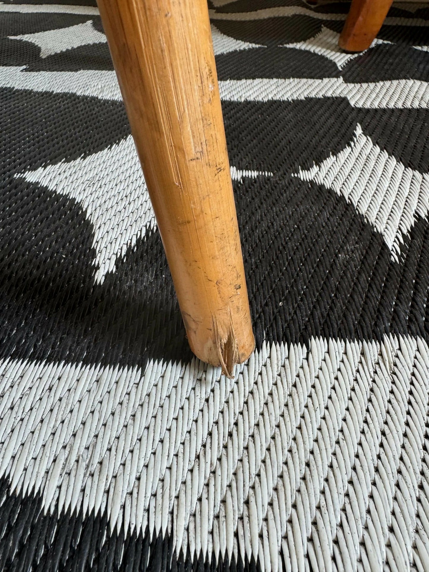 Mid Century Retro Vintage Bamboo Cane Chair