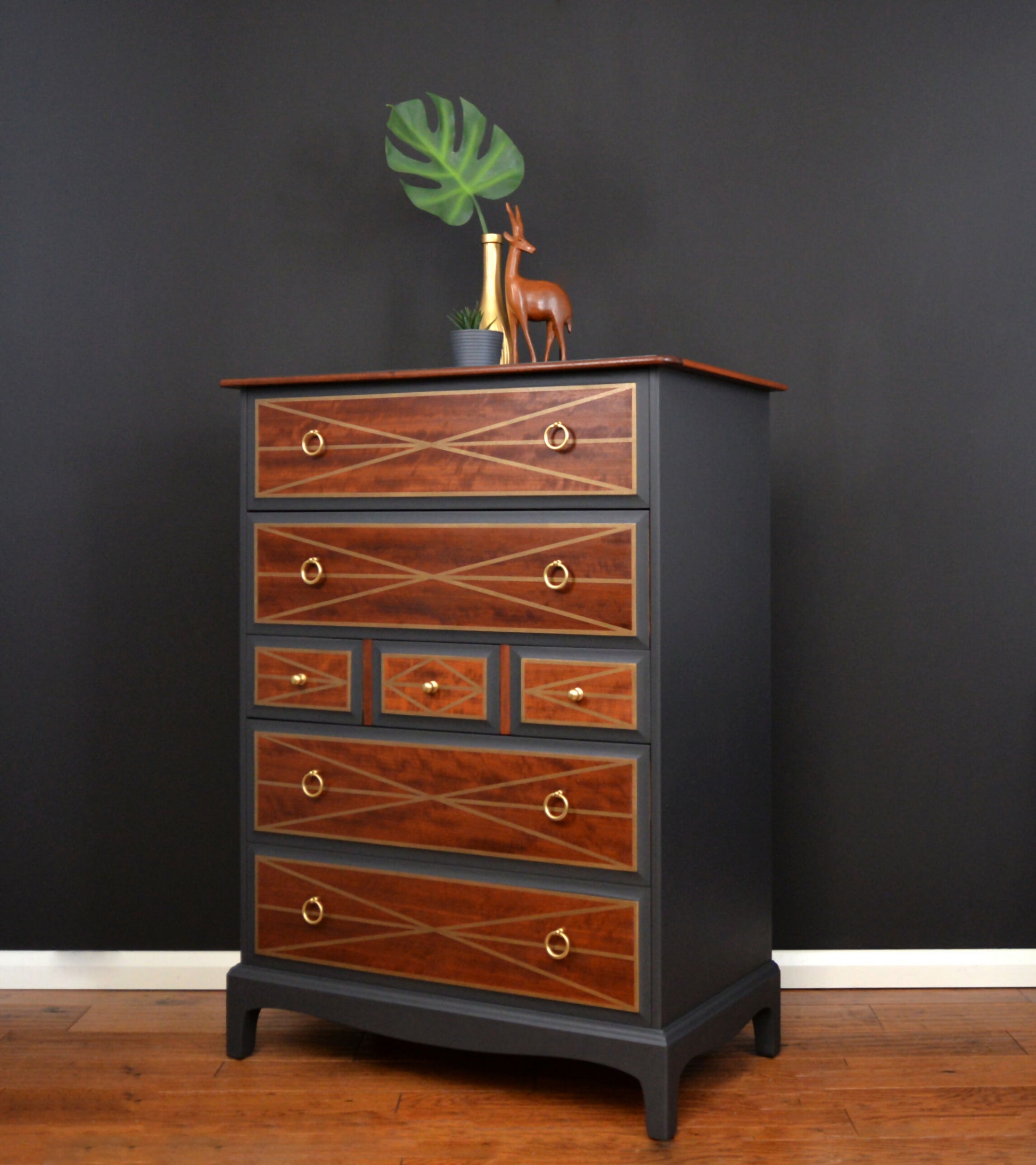 Stag Ash tallboy side view