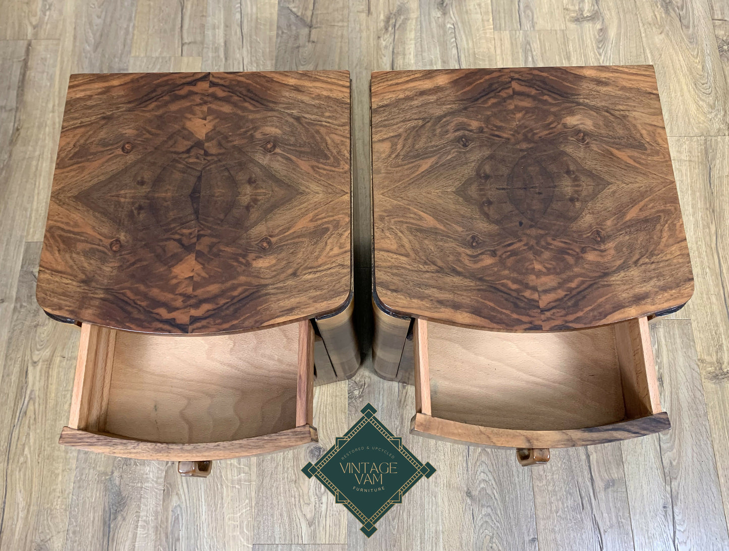 Art Deco bedside cabinets