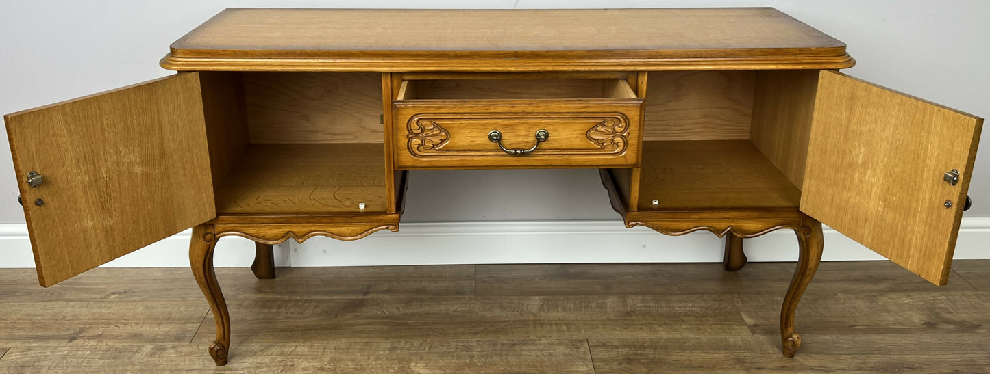 Sideboard Vintage French Louis Style Carved Cupboard TV Stand Cabinet LOT 6271