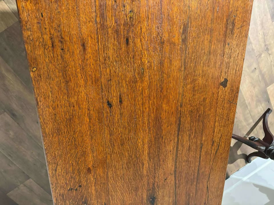 Large Early 20th Century Barley Twist Oak Preparation Table