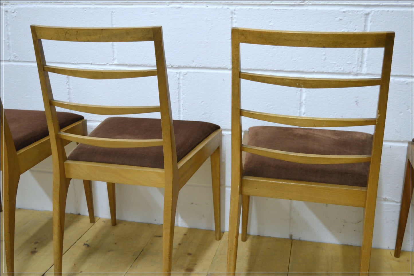 vintage dining chairs X4 teak McIntosh danish mid century DELIVERY