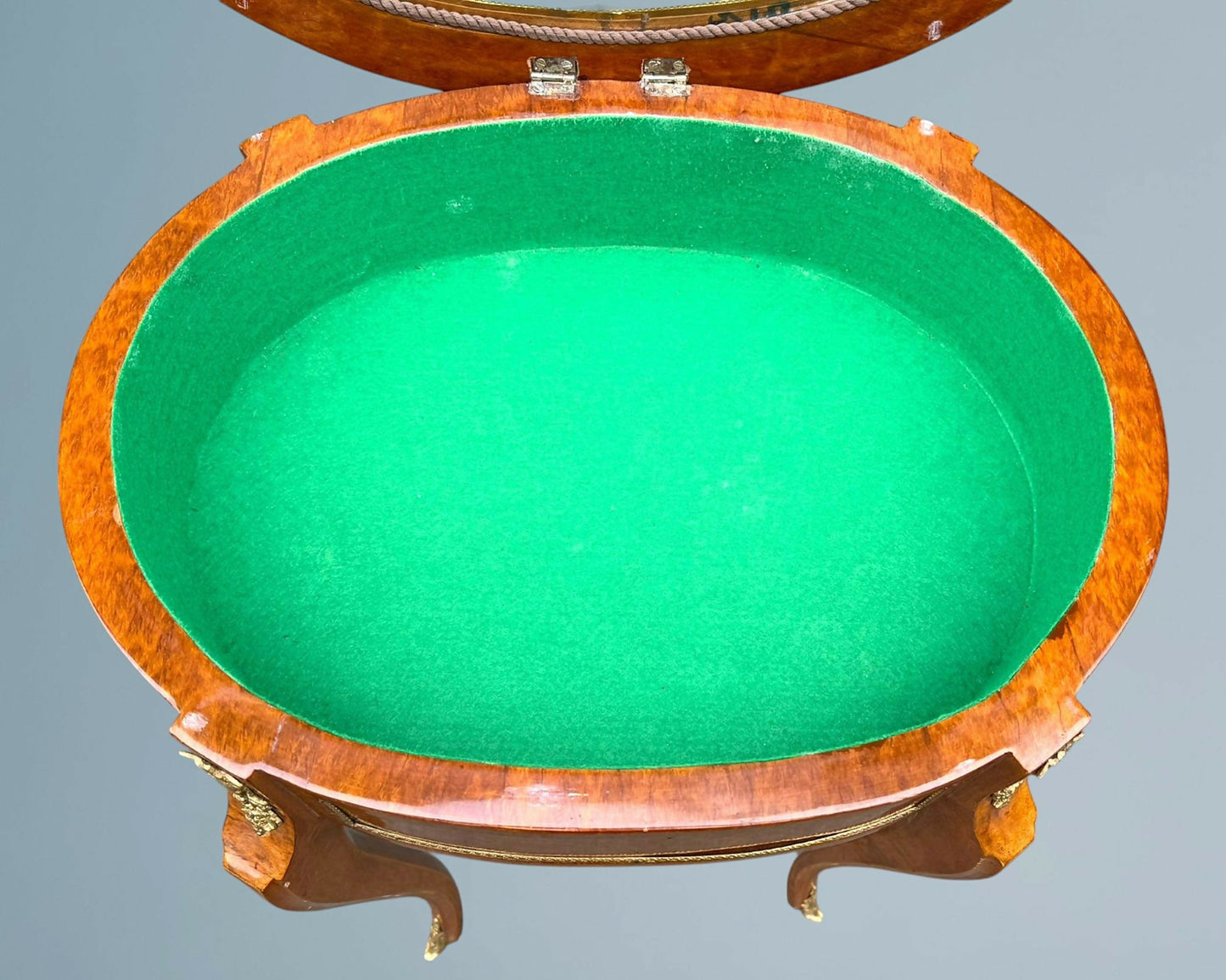 Walnut and Gilt Metal Bijouterie Table
