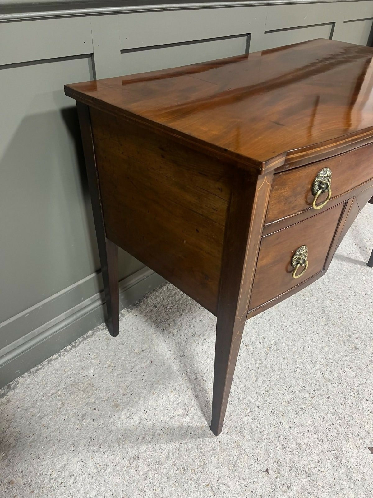 Georgian Desk Knee Hole Style Vintage Desk Early 1800’s