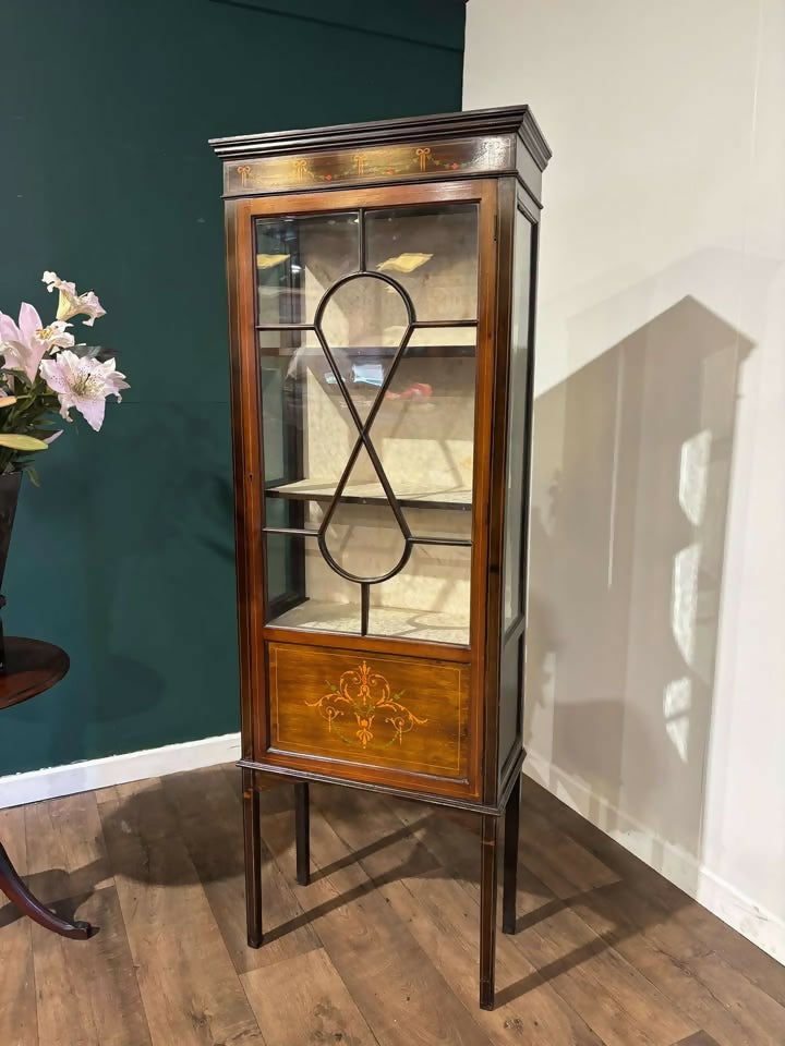 Edwardian Astral Glazed Mahogany Display Cabinetnn