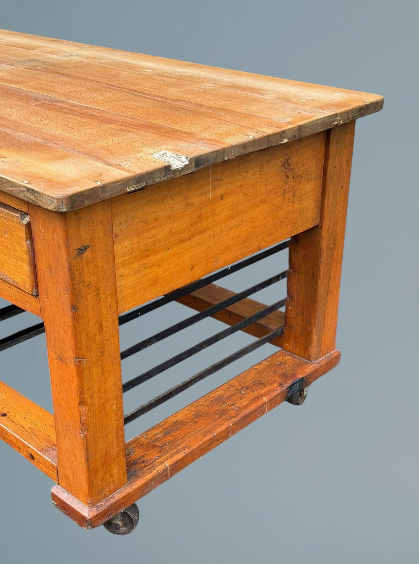 Antique / Vintage English Pine Bakers Work Table