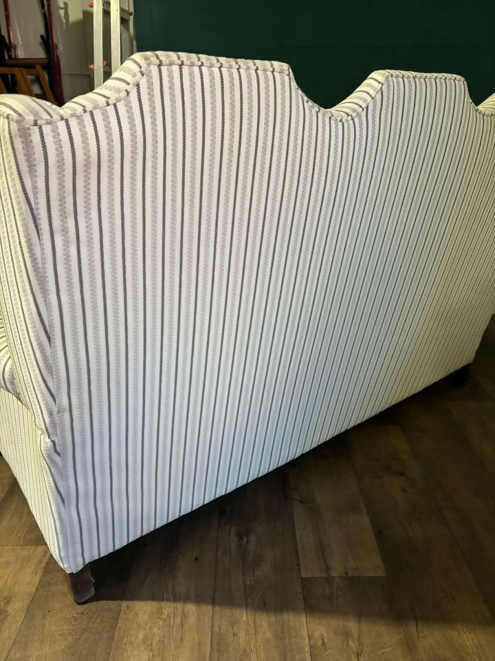 Queen Anne Style Triple Camel Back Sofa7