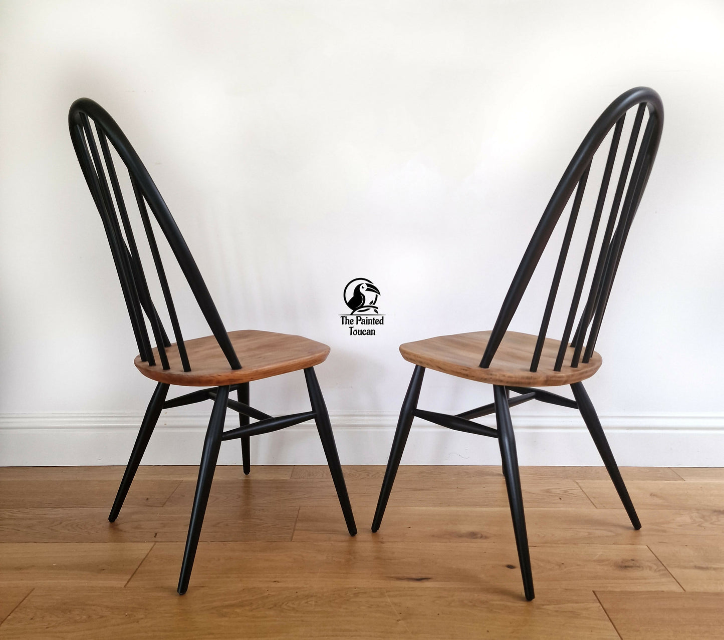 Pair of Ercol Chairs - Black