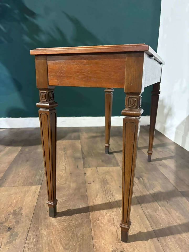 Vintage Organ Stool On Tapered Supportszx