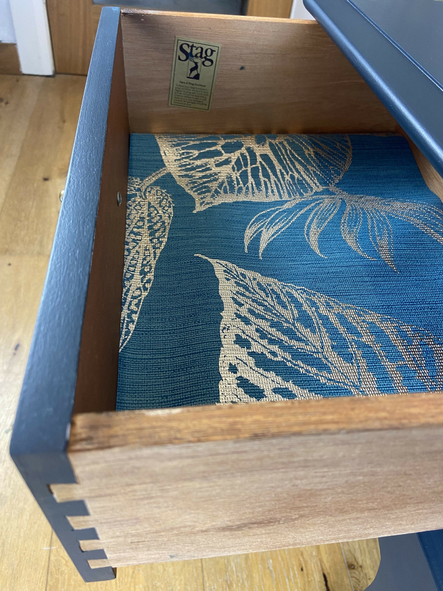 NOW SOLD Stag leggy bedside cabinets (pair)