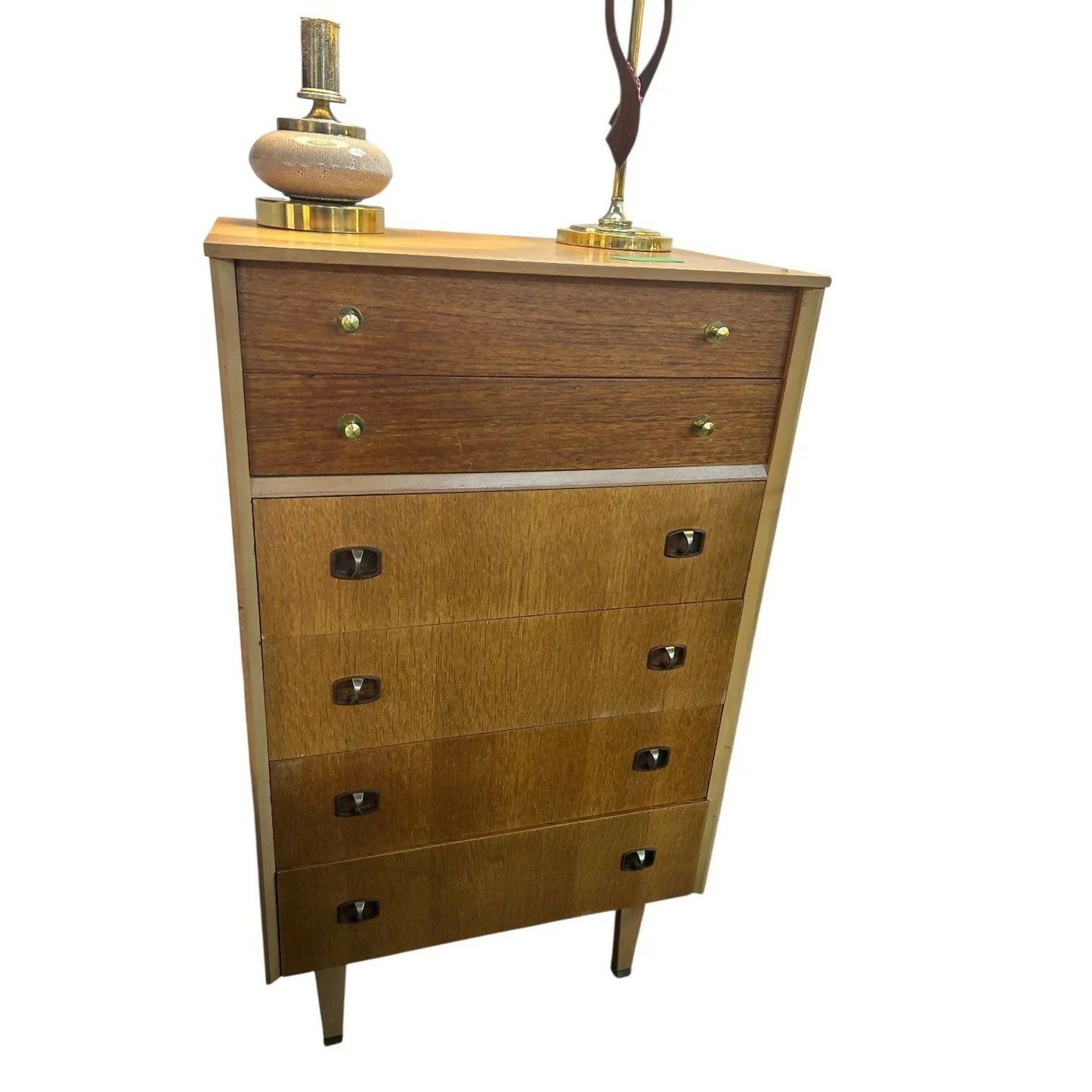 Mid-Century Limelight Tallboy Chest of Drawers – 1960s Vintage