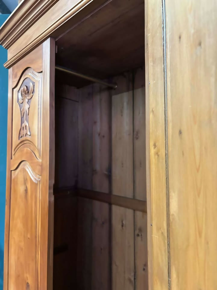 Edwardian Satinwood Double Wardrobecx